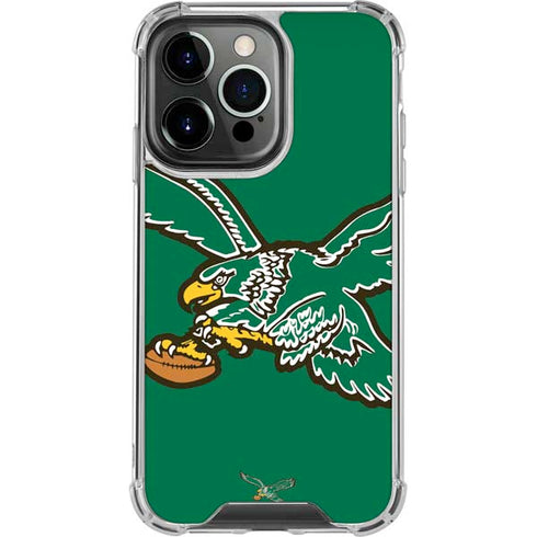 NFL Philadelphia Eagles Retro Logo iPhone 15 Pro Clear Case